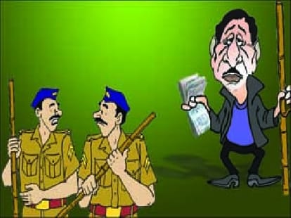 drunkun police constable shamefull deed with man